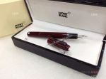 Best Quality Mont Blanc Pen Copy M Marc Newson Red Black Fountain Pen